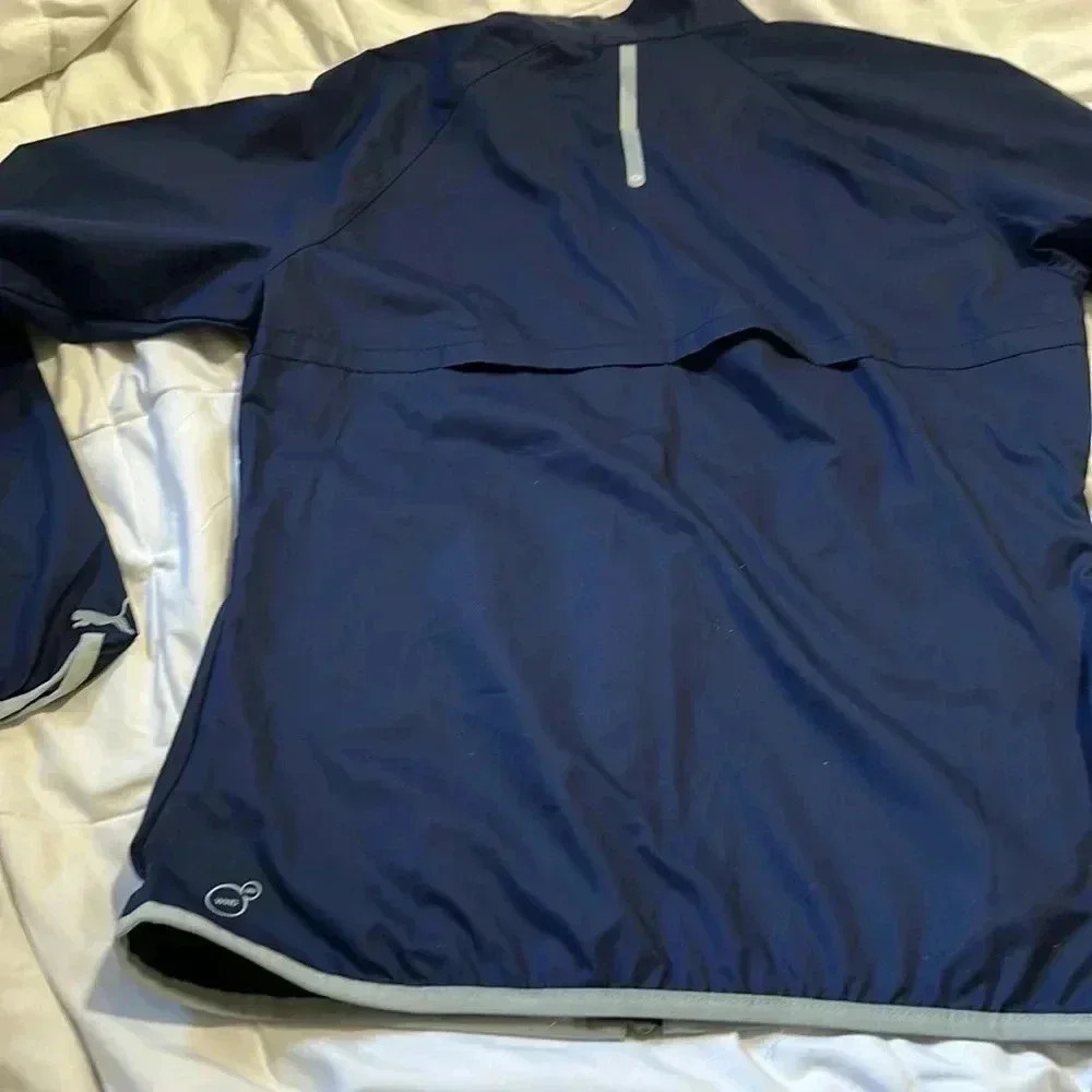 Puma full zip blue wind jacket UV resistant size medium NWT - Picture 7 of 8